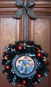 Halloween Wreath - Witch Pumpkin - Living Locurto