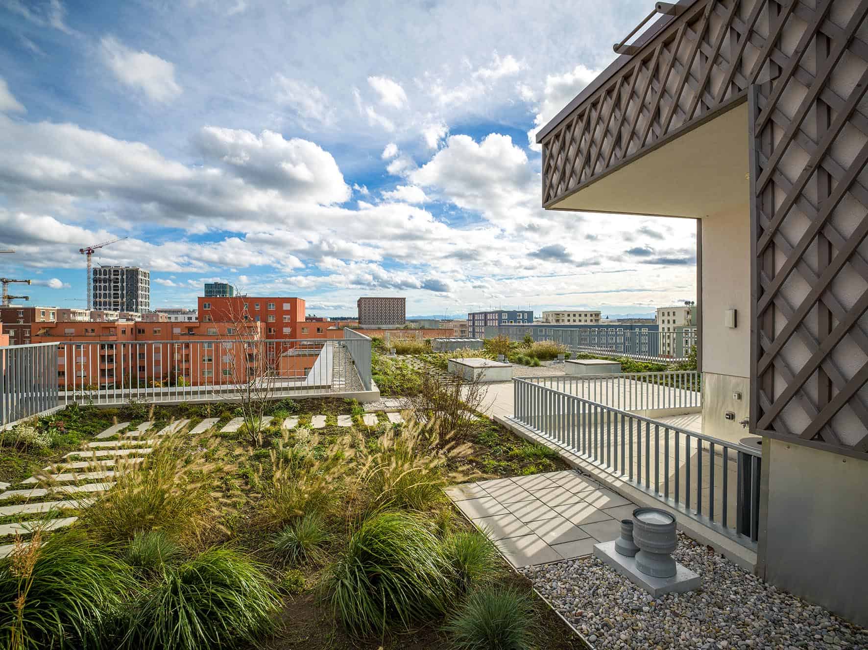 Foto: Dachterrasse Freiham WA16, © JohannHinrichsPhotography