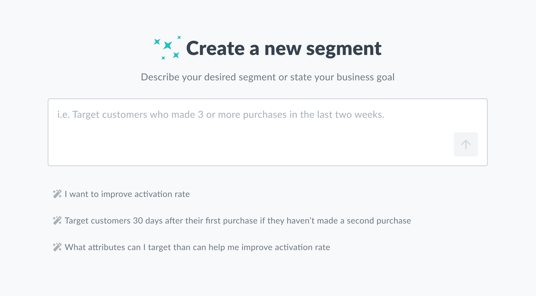 Thanx AI: Create a new segment