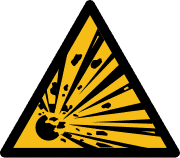 explosive hazard pictogram