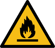 safety pictogram danger inflammable materials