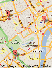 google maps london map