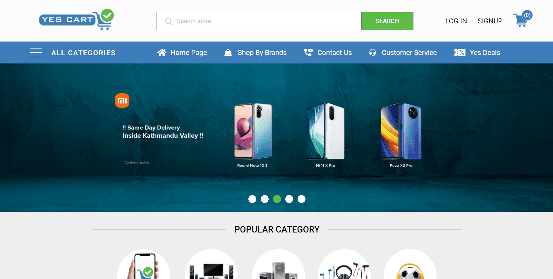 YesCart HomePage
