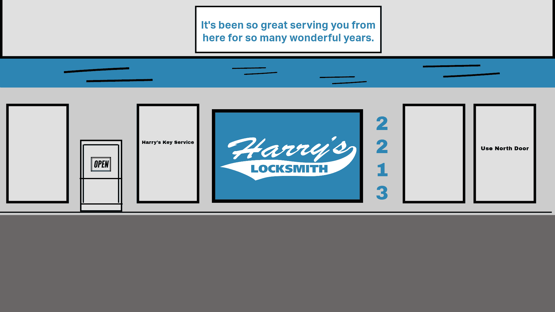 Storefront Illustration farewell 2 Banners of 2019-2023
