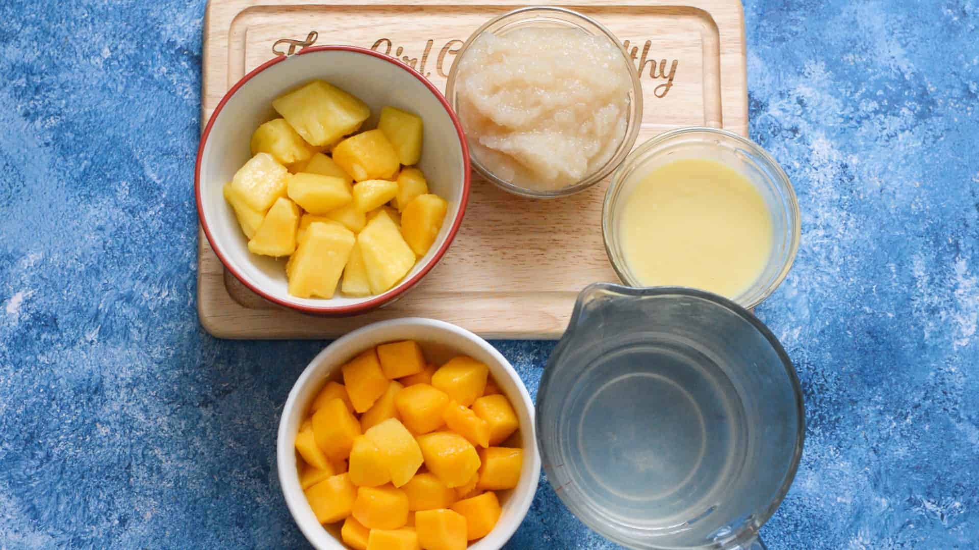 ingredients for the smoothie