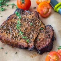 steak and veggies