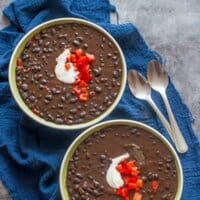 two bowls of soup