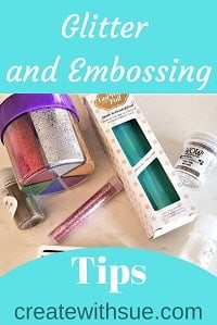 Pinterest Pin glitter and embossing