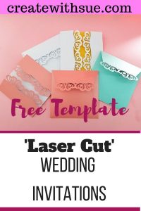 Laser Cut Wedding Invitation Pinterest pin