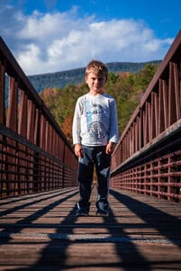 footbridge over the james river