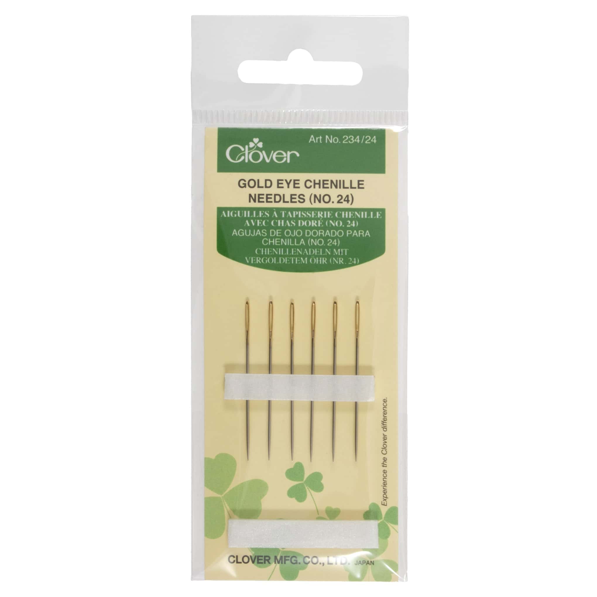 Clover Gold Eye Chenille Needles - No 24