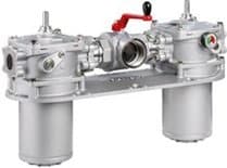 Filtru de linie de retur montat pe rezervor dublu cu element filtrant conform DIN 24550 Tipul 10TDN0040 ... 1000; 10TD2000; 2500