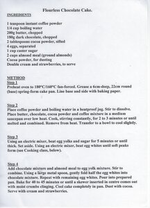 Flourless Chocolate Cake Recipe