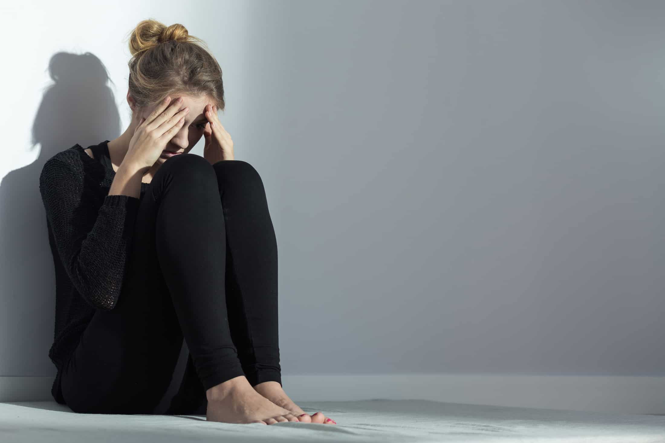 depressed woman