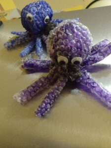 Picture of bubble wrap octopus craft
