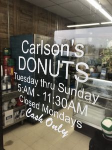 Carlson's Donuts entrance