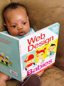 father involved in education, Web design for babies