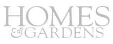 home and gardens logo in greyscale