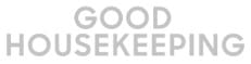 good housekeeping logo in greyscale