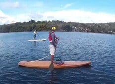 lightweight simple plywood SUP - stand up Paddleboard - storerboatplans.com