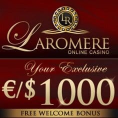 LaRomere Casino - 375% up to $/€1,000 bonus & free spins - bitcoins!