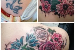 Coverup-tattoo-blumen
