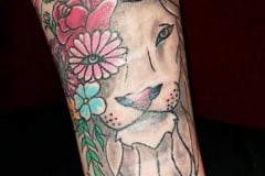 Old-School-Tatto-Arm-Löwe