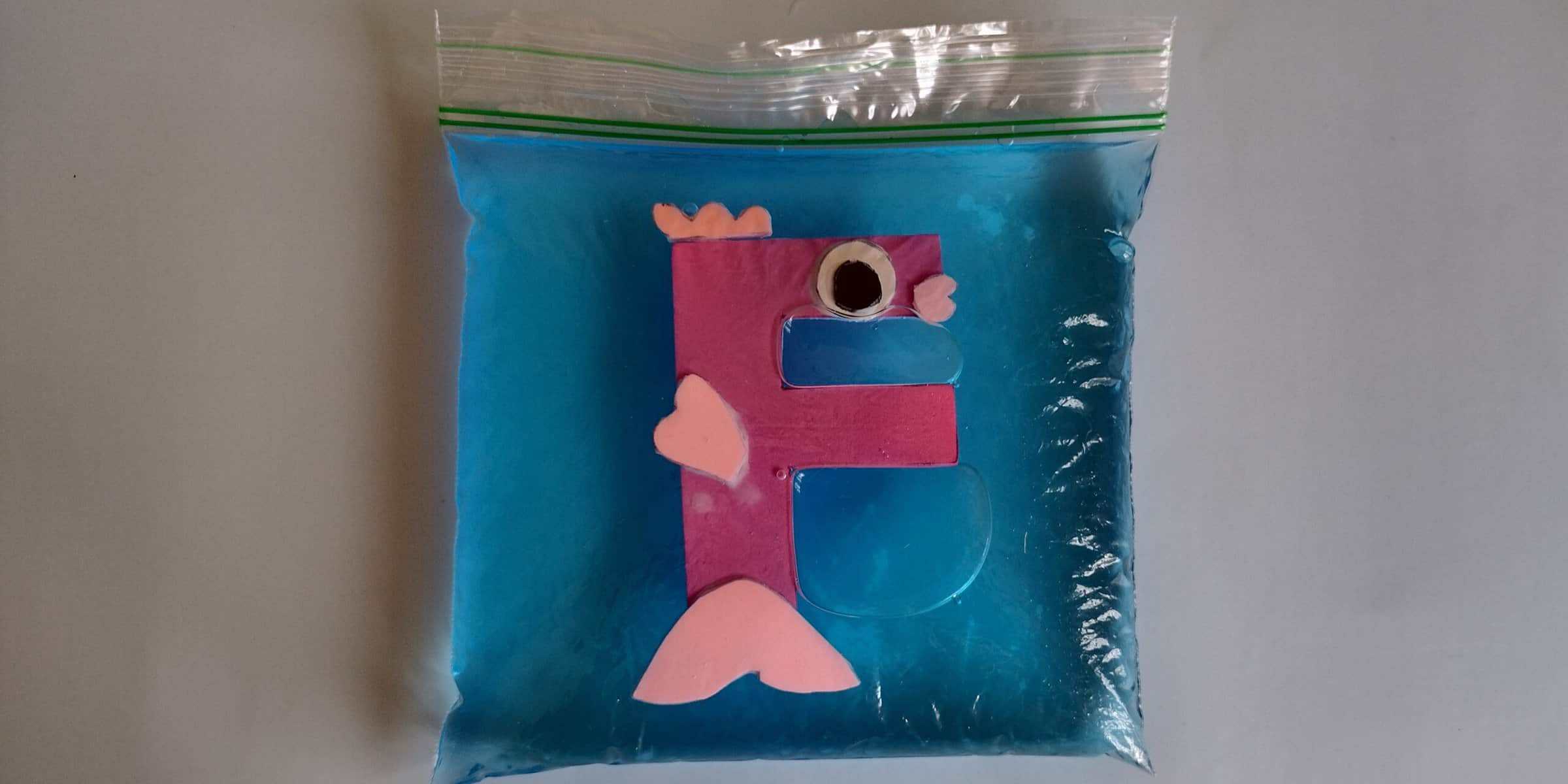 F is for Fish Craft: Foam Sheets and Food Coloring