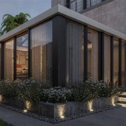Đèn LED âm đất Fawookidi lắp đặt thực tế