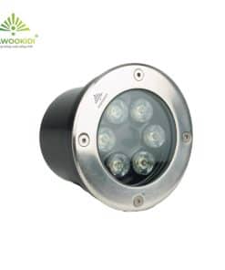 đèn LED âm đất tròn FK-UG6W-T chụp nghiêng