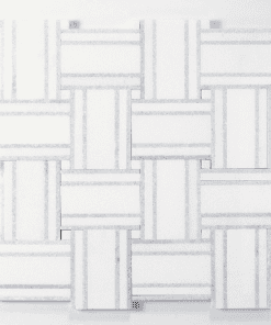 Linea / New Bacon Basketweave Thassos / Blue Celeste