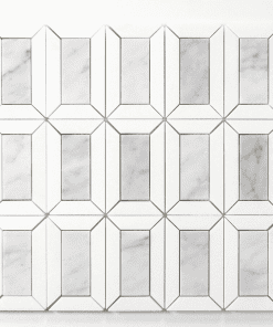 Framed White Thassos with Carrara Polished Marble