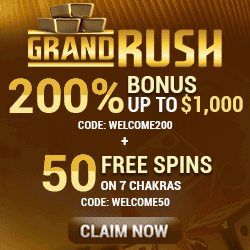 Grand Rush Casino bonus banner 250x250