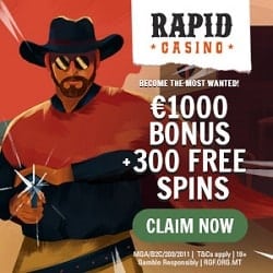 Rapid 300 bonus spins 