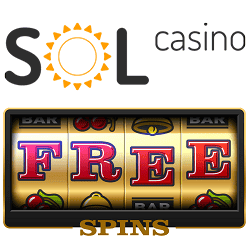 Free spins slot machine game with colorful symbols and "FREE" text for online casino bonuses.