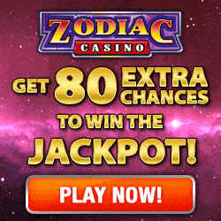 Zodiac Casino 80 free spins banner