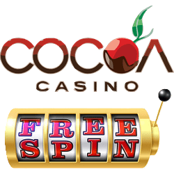 Cocoa Casino free spin bonus banner 250x250
