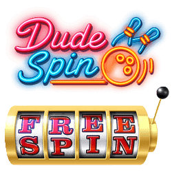 Dudespin Casino free spins no deposit bonus banner