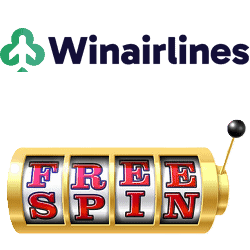 Winairlines Caisno free spins promo code banner