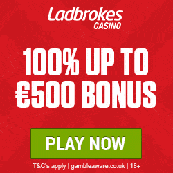 Ladbrokes Casino 100% up to €500 free bonus - Online & Mobile