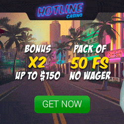 Hotline Casino [register & login] 70 gratis spins & $150 free bonus