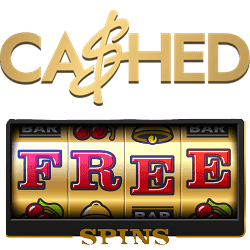 Cashed Casino free spins bonus banner 250x250