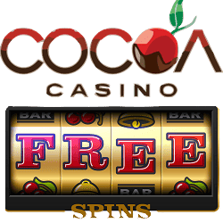 Cocoa Casino free spins bonus banner 250x250