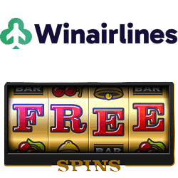 Winairlines Caisno free spins bonus banner