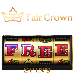 Fair Crown Casino free spins bonus banner 250x250