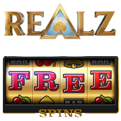 Realz Casino free spins bonus banner 250x250