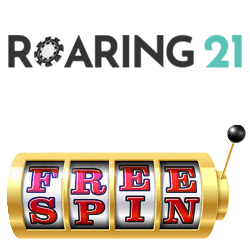 Roaring 21 Casino free spin bonus banner 250x250