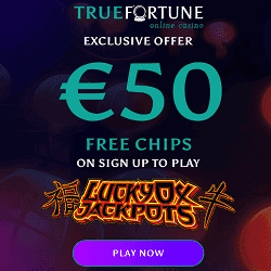 True Fortune Casino 50 free chip NDB banner