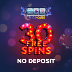 Spins House Casino banner 250 x 250
