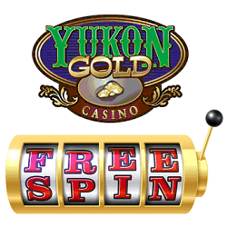 Yukon Gold casino free spin banner 250x250